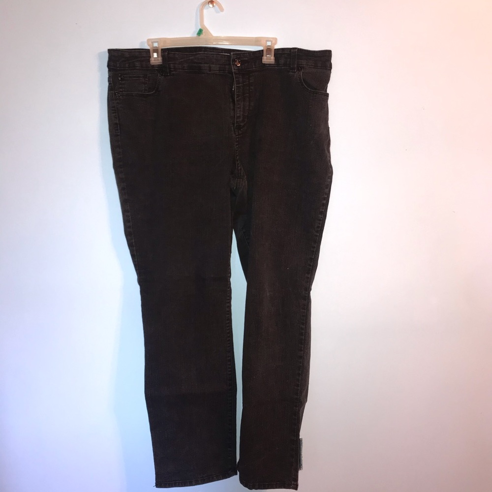 Cute Chico’s Plus Size Straight Leg Black Jeans